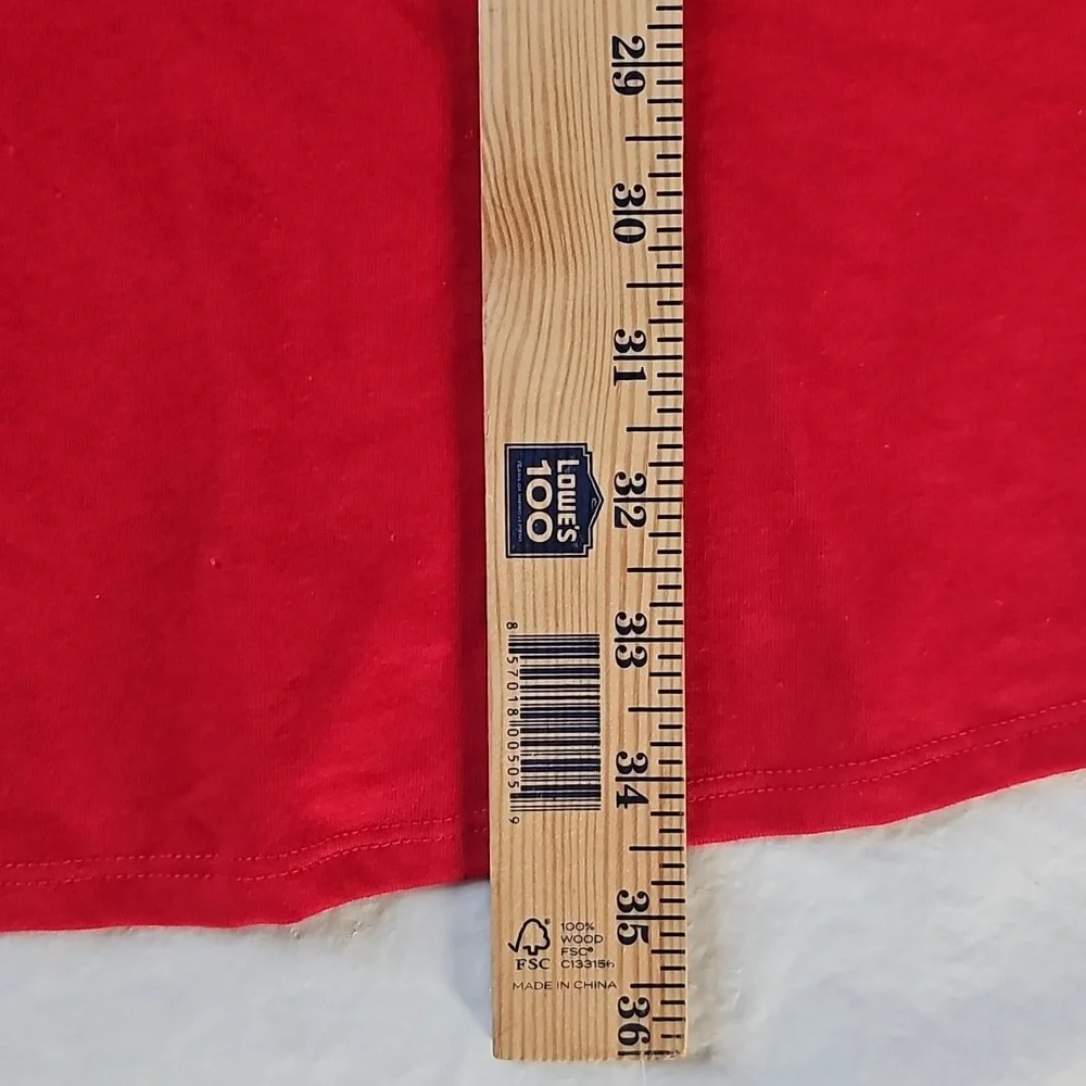 Wonder Nation Girls XXL 18 Long Sleeves Red Dress with Pockets New